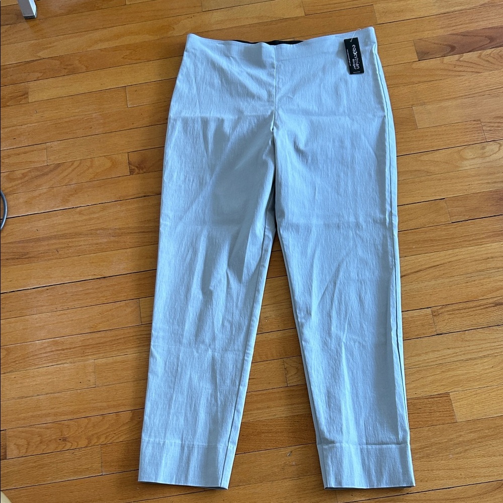 NWT Equestrian Brand Women's Light Gray Pants XL